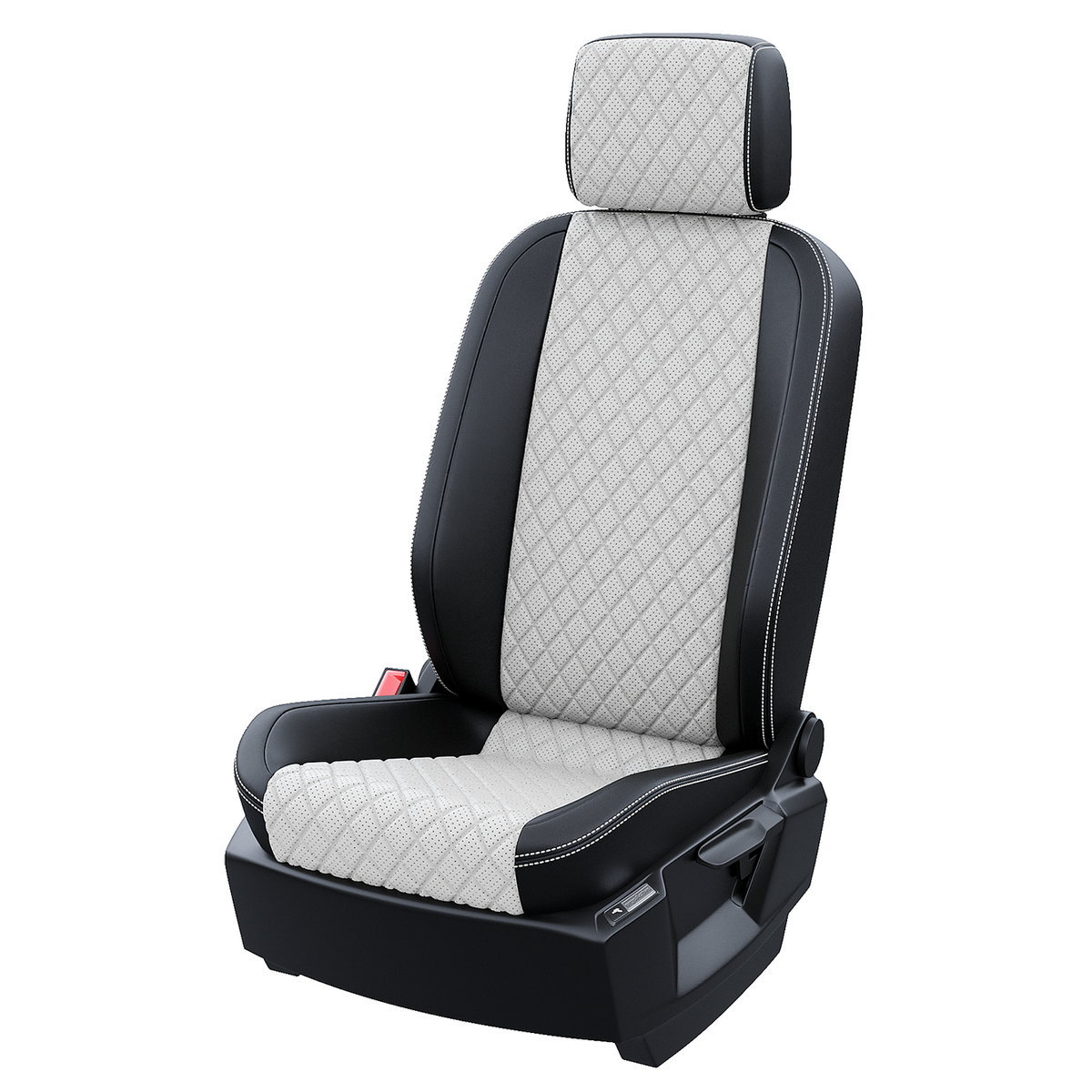 

Чехлы на сиденья Чехлы.ру для Skoda Rapid 2012-2020 5693AV170FT2 Экокожа ромб Черный Белый, Белый;черный, 5693AV