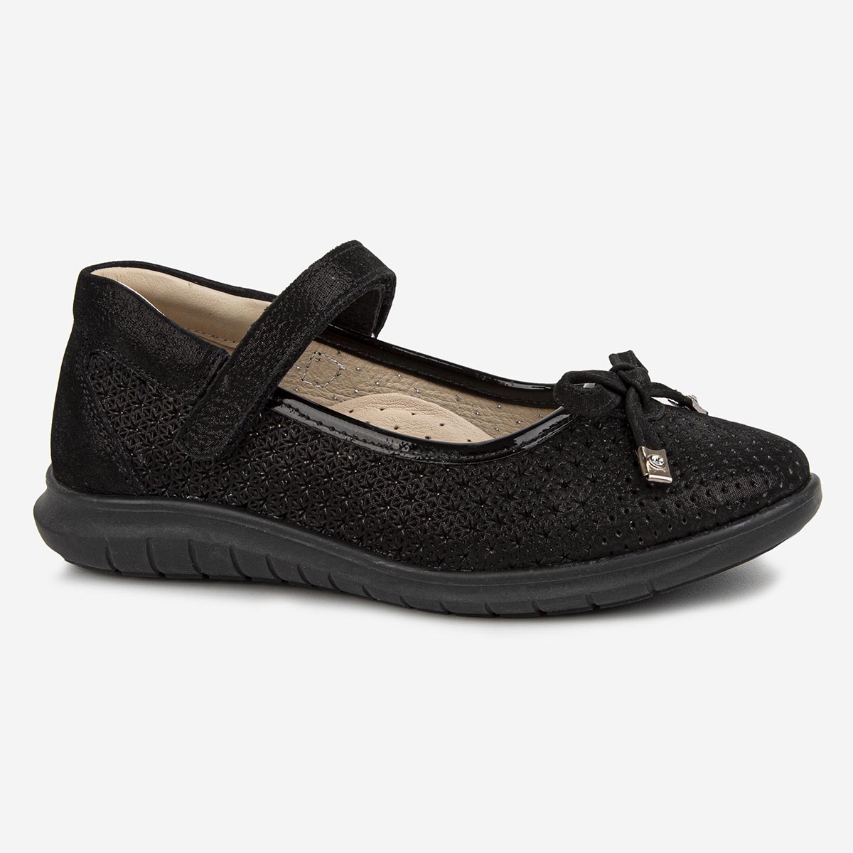 Туфли детские Kapika 23856т-1, цвет черный, размер 35 EU