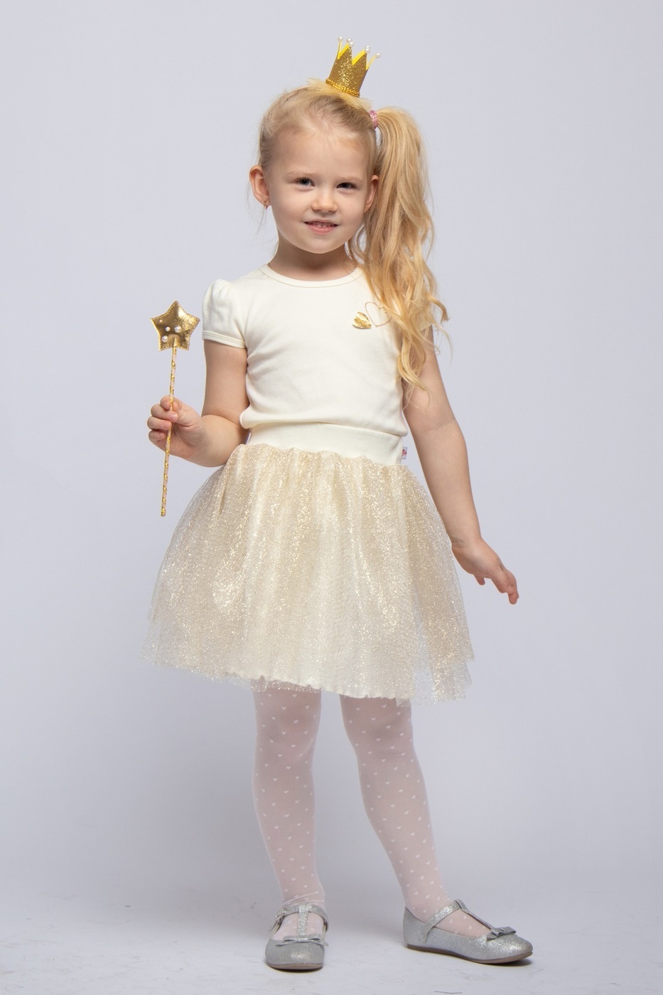 

Юбка детская Candy's 034GC0727m, слоновая кость, 128, 034GC0727m