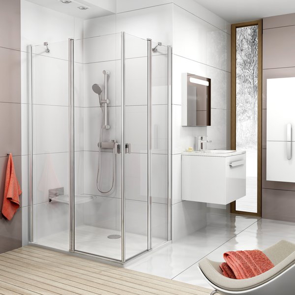 

Душевой уголок Ravak Chrome CRV2/CRV2 100x80 блестящий