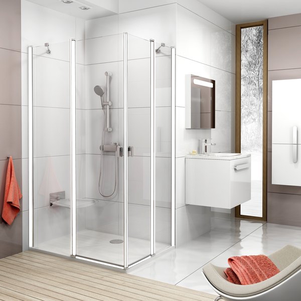 

Душевой уголок Ravak Chrome CRV2/CRV2 100x80 белый