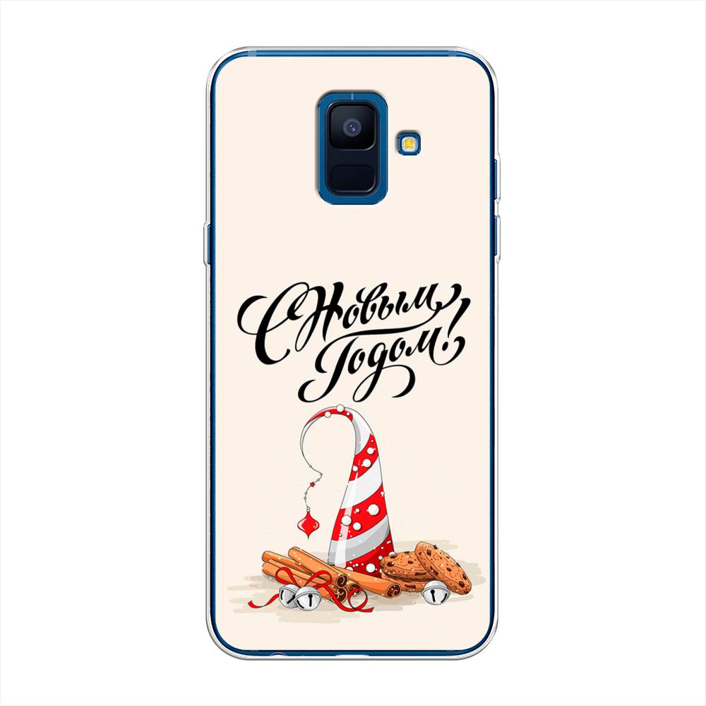 

Чехол на Samsung Galaxy A6 "Подарки на Новый Год", Бежевый;красный;черный, 25950-5