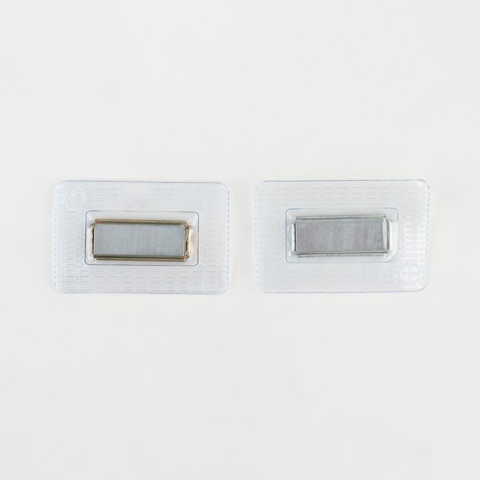Кнопки Арт Узор магнитные потайные, 25 x 10 мм, 2 части, цвет серебряный, 2уп