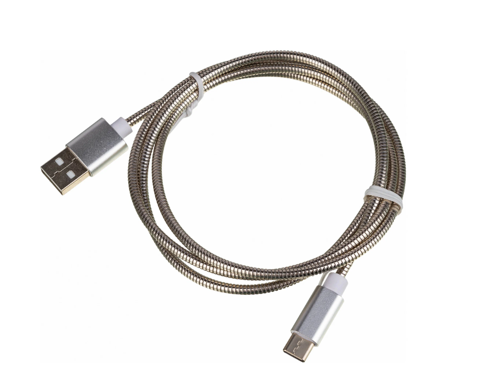 

Кабель USB (m)-USB Type-C (m) 1м серебристый