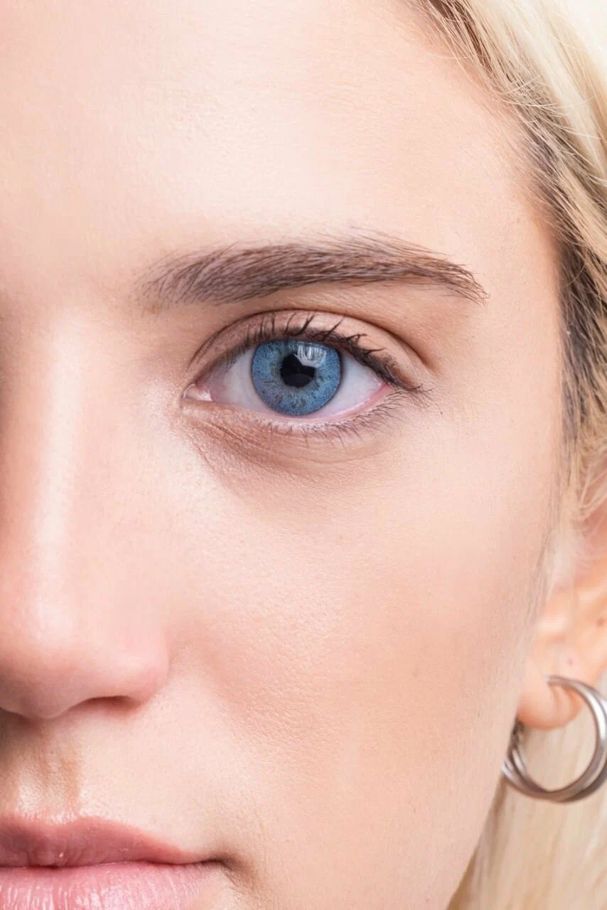 Цветные контактные линзы Bollena, голубой, 0,00 8,6 14, 2 шт