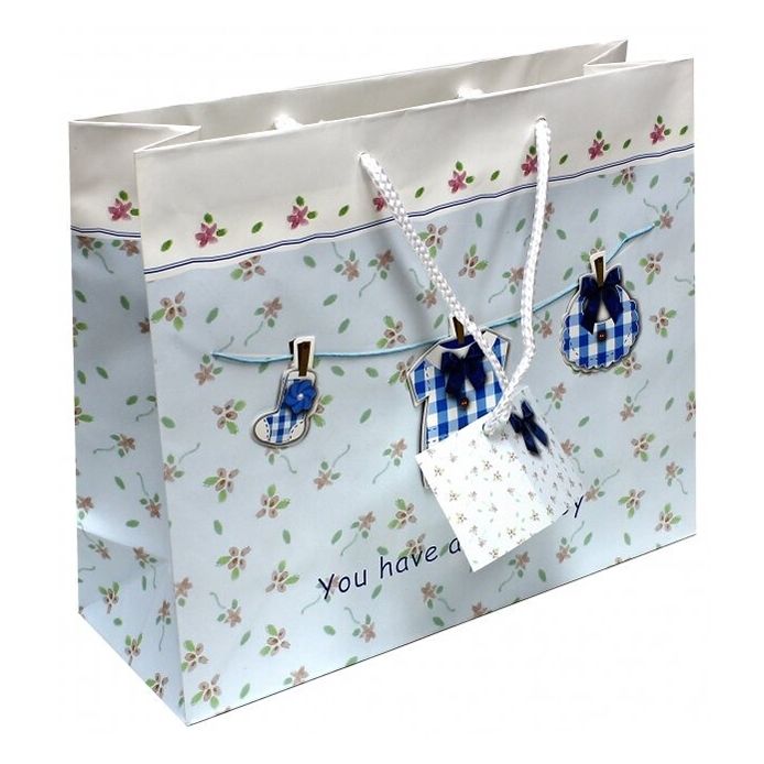 

Пакет 26,8 х 32 см Iceberg Baby clothes boy, Белый;голубой;синий