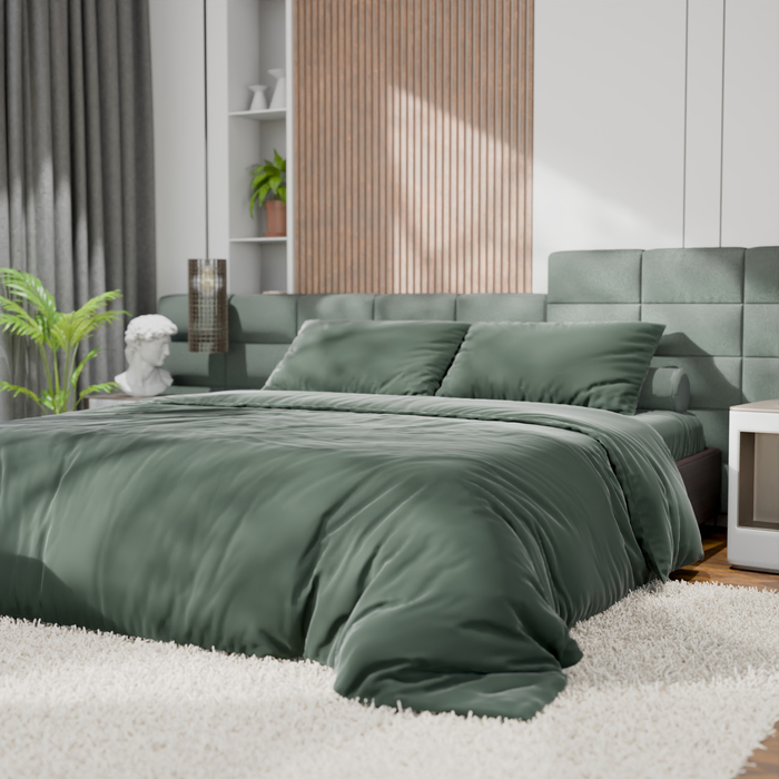 

Постельное бельё Этель Евро Tencel 200*220см, 230*245см, 50*70см-2шт, цвет оливковый