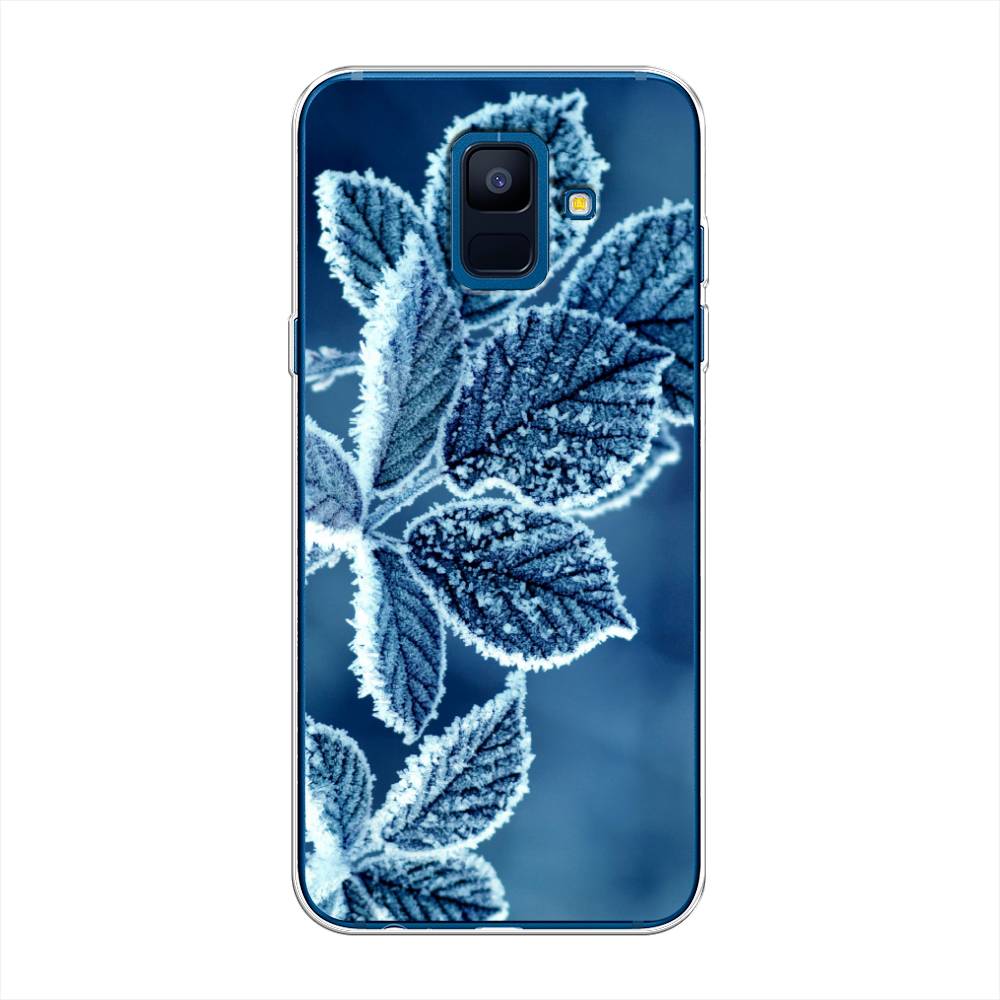 

Чехол на Samsung Galaxy A6 "Зима 6", Голубой;белый, 25950-2