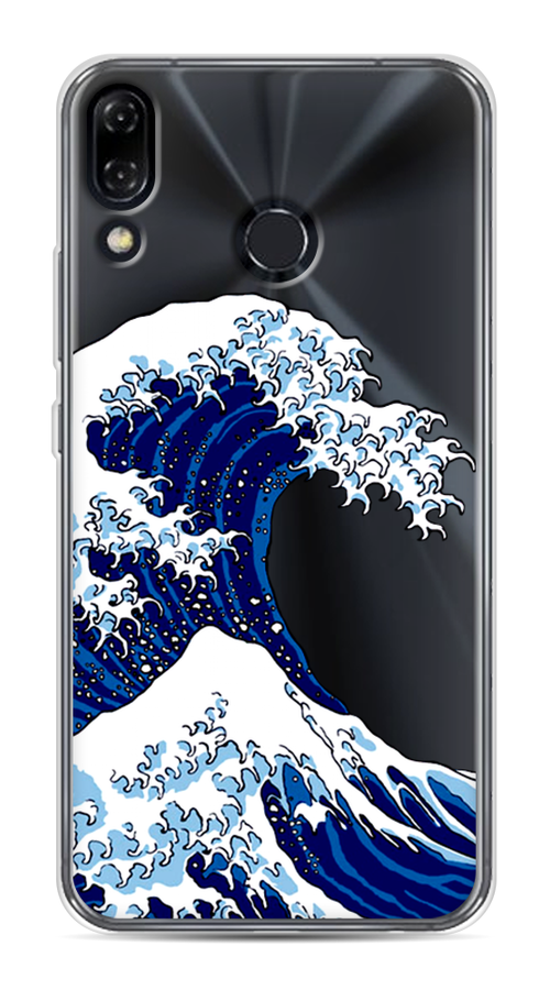 

Чехол Awog на Asus Zenfone 5Z ZS620KL "Волна в Канагаве", Синий;белый, 43450-4
