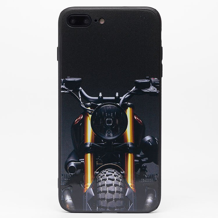 

Чехол iPhone 7 Plus, iPhone 8 Plus пластиковый (рис. 033/005), Черный, iPhone 7 Plus