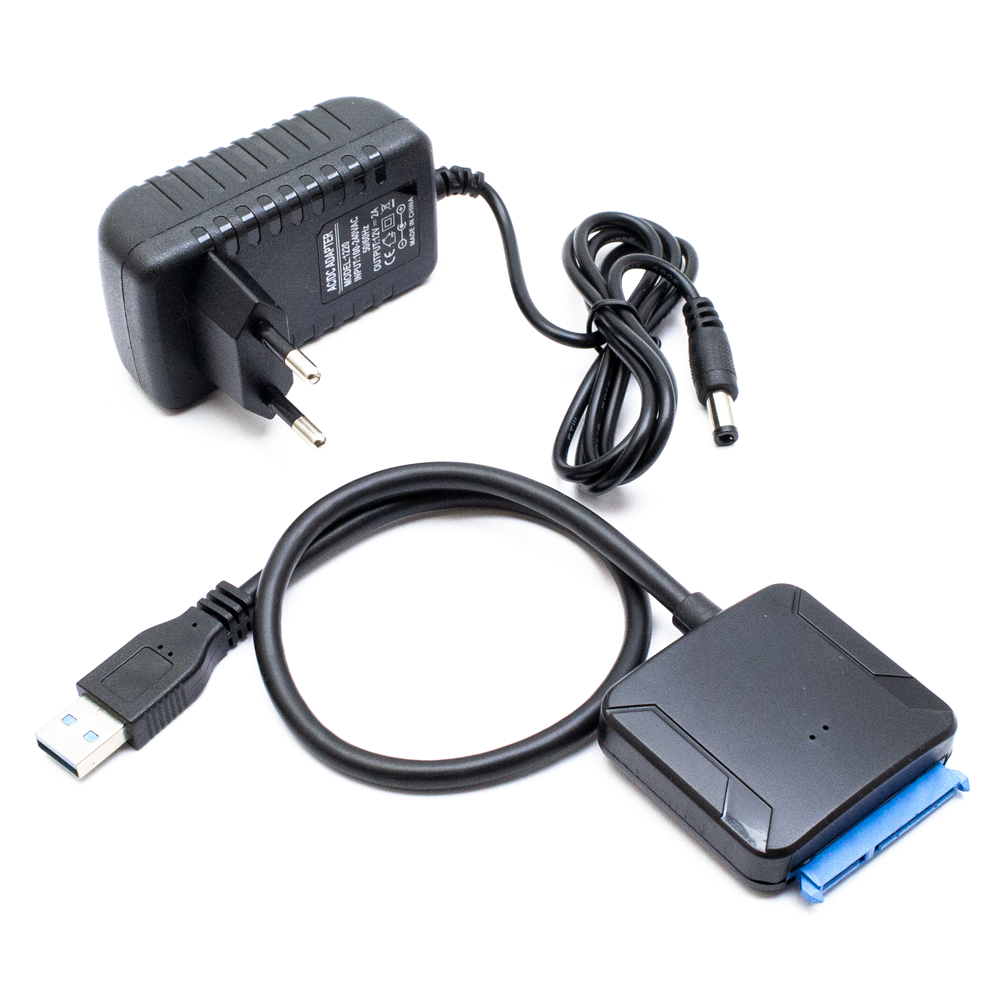 

Переходник USB-3.0 - SATA lll, Черный, USB-3.0 - SATA lll для HDD 3,5"