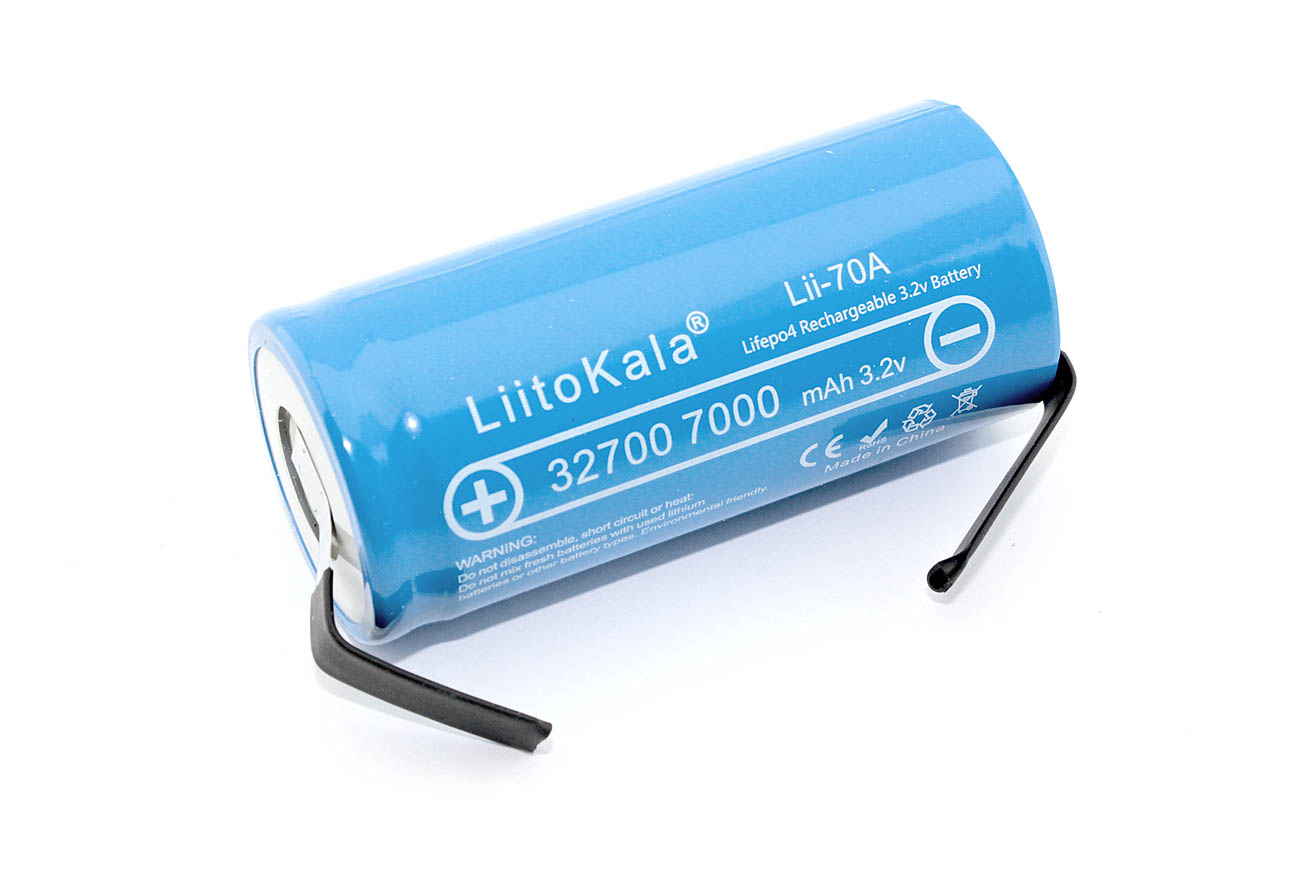 

Аккумулятор LiitoKala Lii-70A-N типа 32700 with connectors LiFePO4 3.2V, 7000mAh, Lii-70A-N типа 32700 with connectors LiFePO4 3.2V, 7000mAh