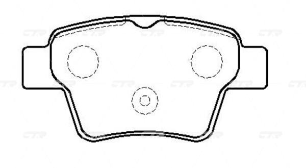 

Тормозные колодки Ctr GK0902