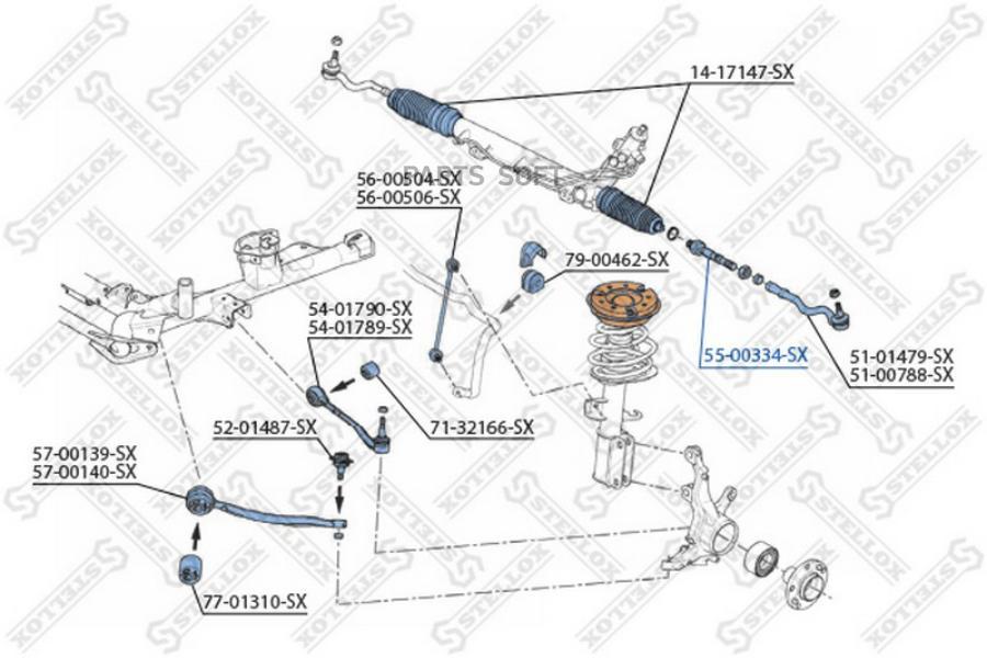 

STELLOX Тяга рулевая STELLOX 5500334sx