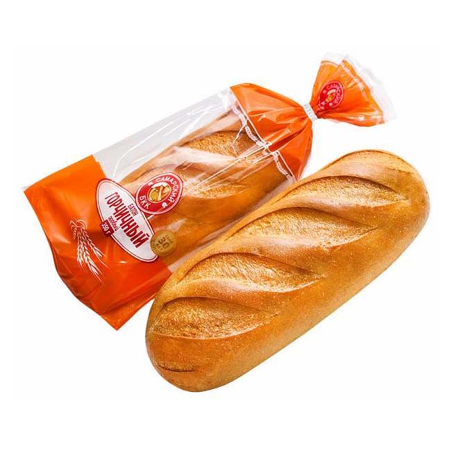 фото Хлеб самарский бкк горчичный батон пшеничный 350 г