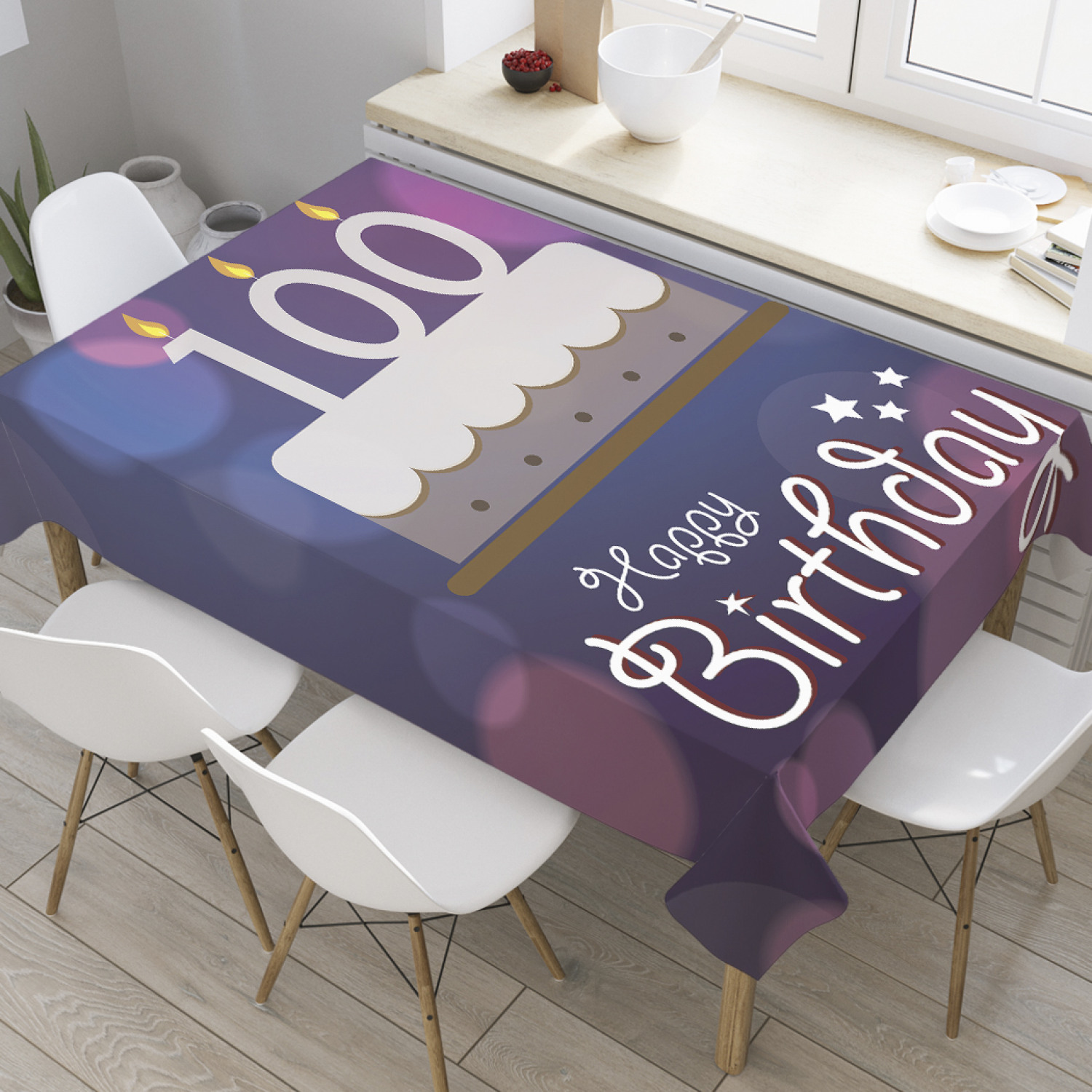 

Скатерть прямоугольная JoyArty "Вкусный торт на столетие" из оксфорда, 120x145 см, Фиолетовый, Вкусный торт на столетие
