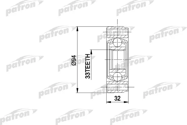 

ШРУС внутр к-кт AUDI: 80, 90 1.3-2.0 80-88, VW: GOLF, JETTA, PASSAT, VENTO 1.6-1.8