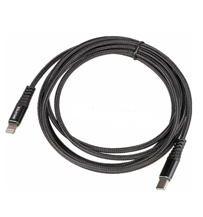 

Кабель PD quick charge USB Type-C (m)-Lightning (m) 2м черный
