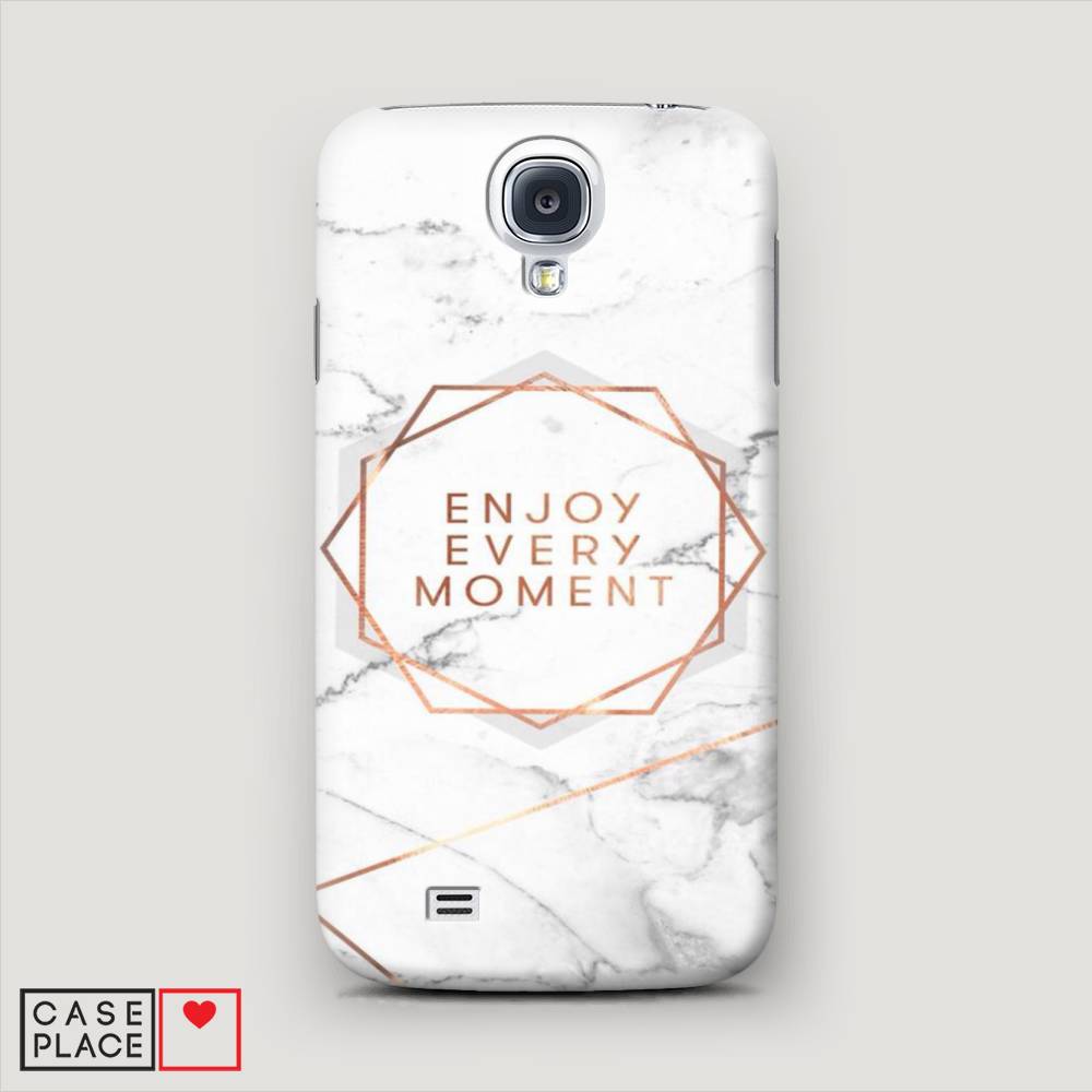 

Чехол Awog "Enjoy every moment мрамор" для Samsung Galaxy S4, 23920-5