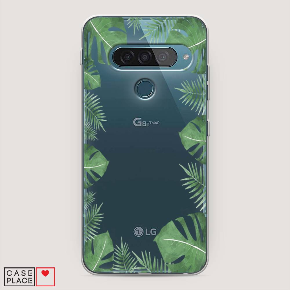

Чехол Awog "Листья папоротника рамка" для LG G8s ThinQ, 84050-8