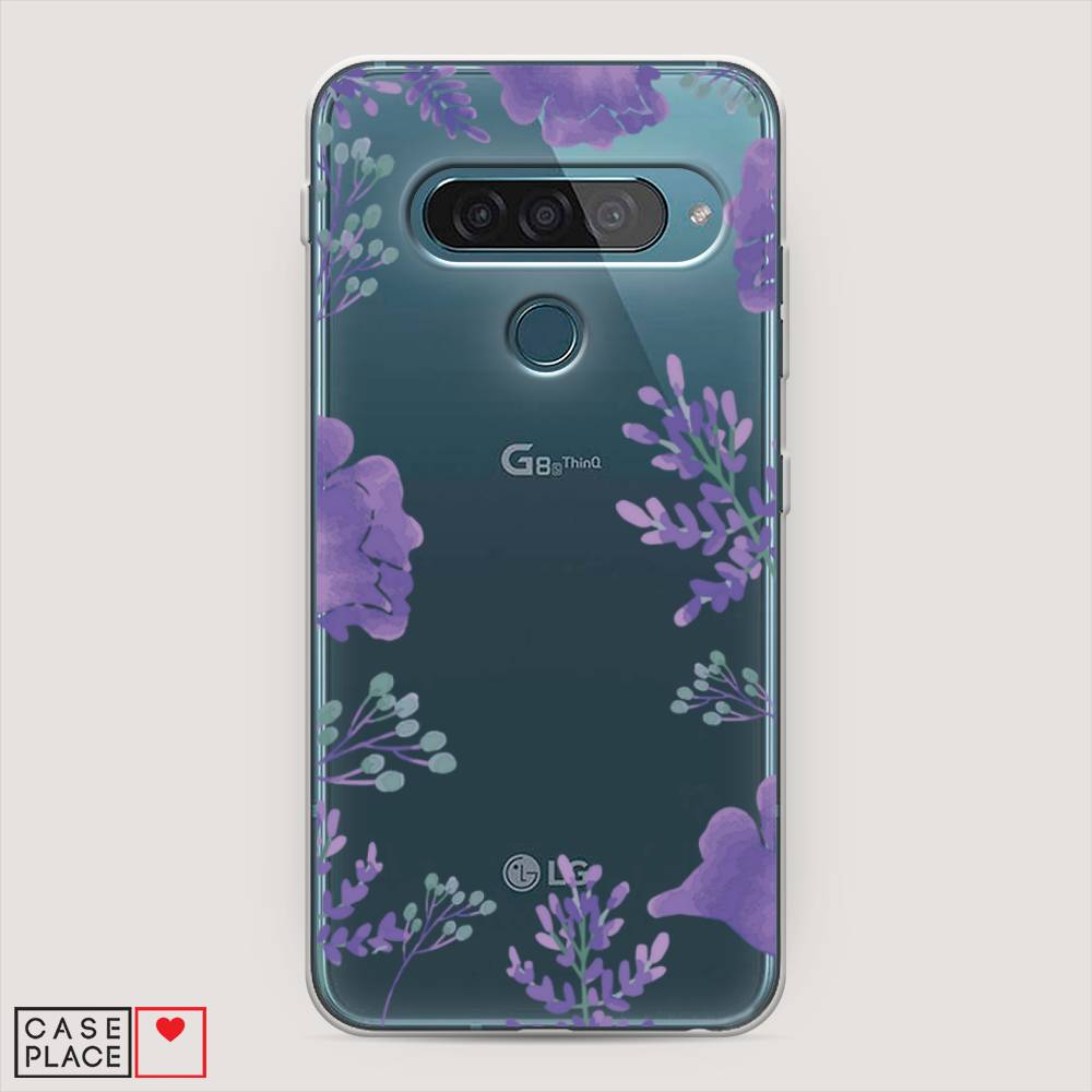 

Чехол Awog "Сиреневая цветочная рамка" для LG G8s ThinQ, 84050-8