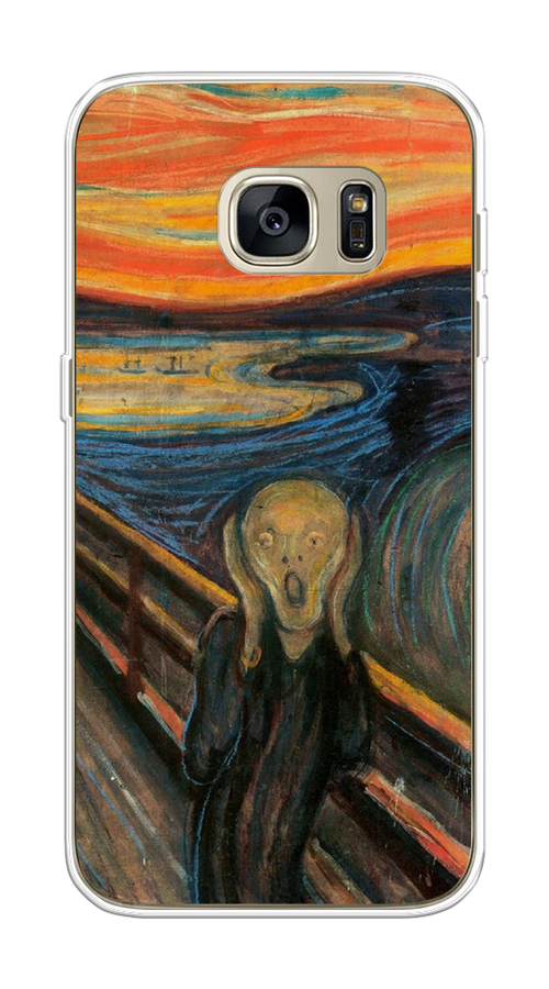 

Чехол Awog на Samsung Galaxy S7 "Крик", Оранжевый;синий;серый, 24550-9
