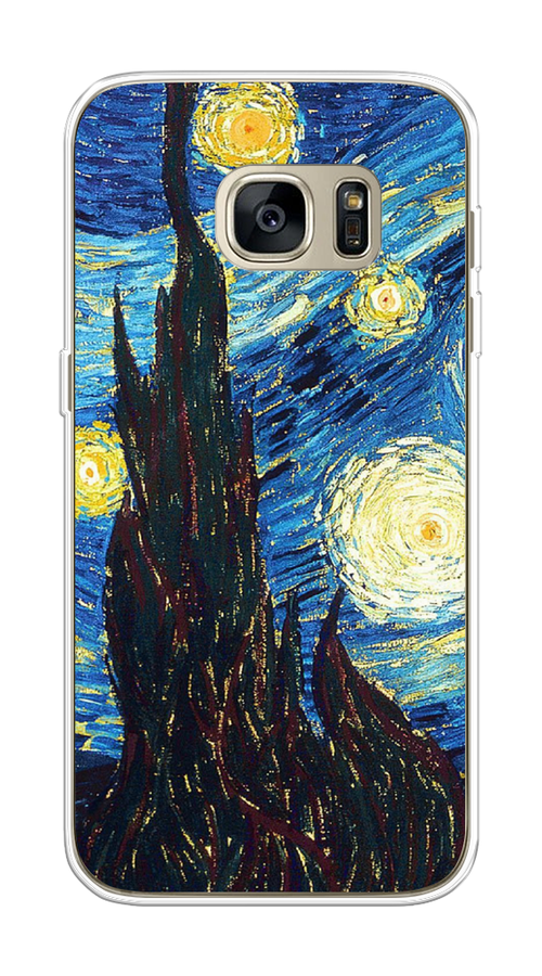 

Чехол Awog на Samsung Galaxy S7 "Ван Гог Звездная ночь", Желтый, 24550-9