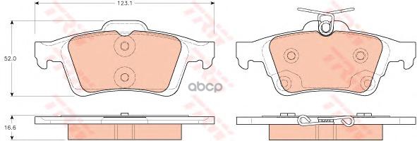 

Колодки тормозные FORD FOCUS II/III/MAZDA 3/OPEL VECTRA C/VOLVO S40 задние, Черный