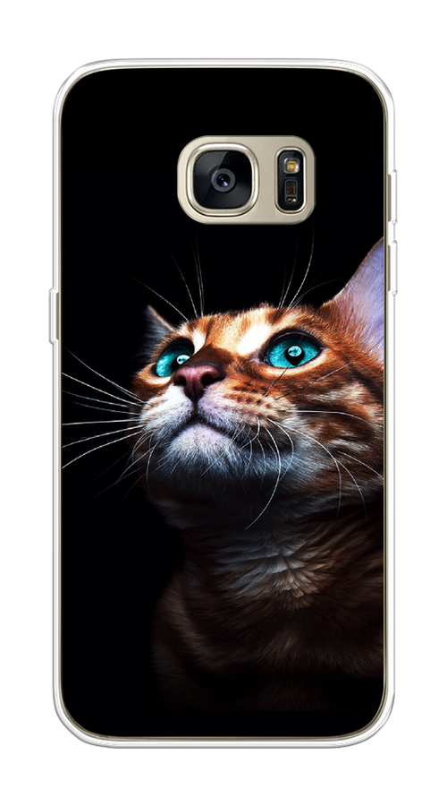 

Чехол Awog на Samsung Galaxy S7 "Мечтательный кот", Коричневый, 24550-1