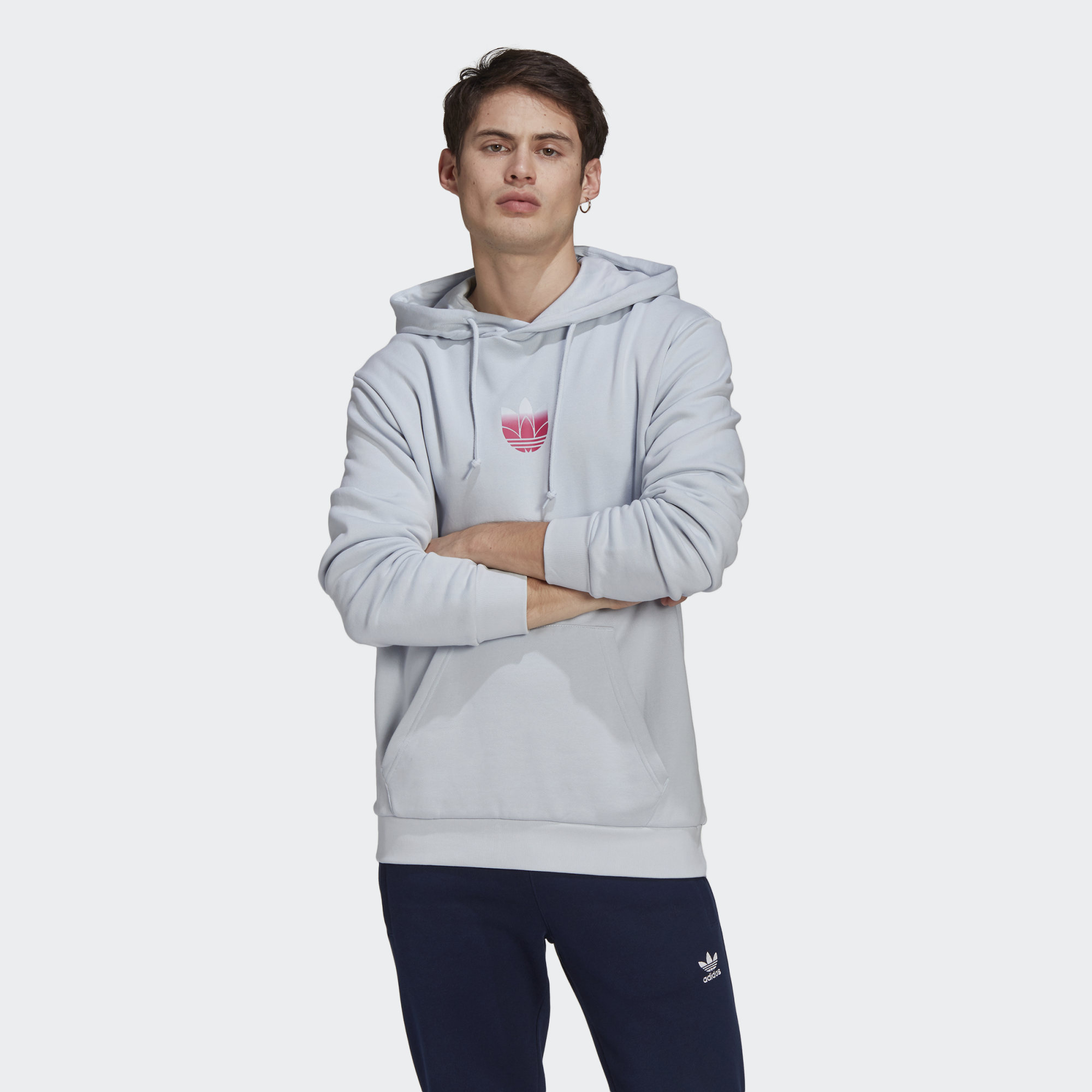 фото Худи мужское adidas gn3590 голубое xl