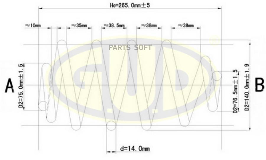 ПРУЖИНА ЗАДН Opel Vectra 1.6-2.2DTi 02>