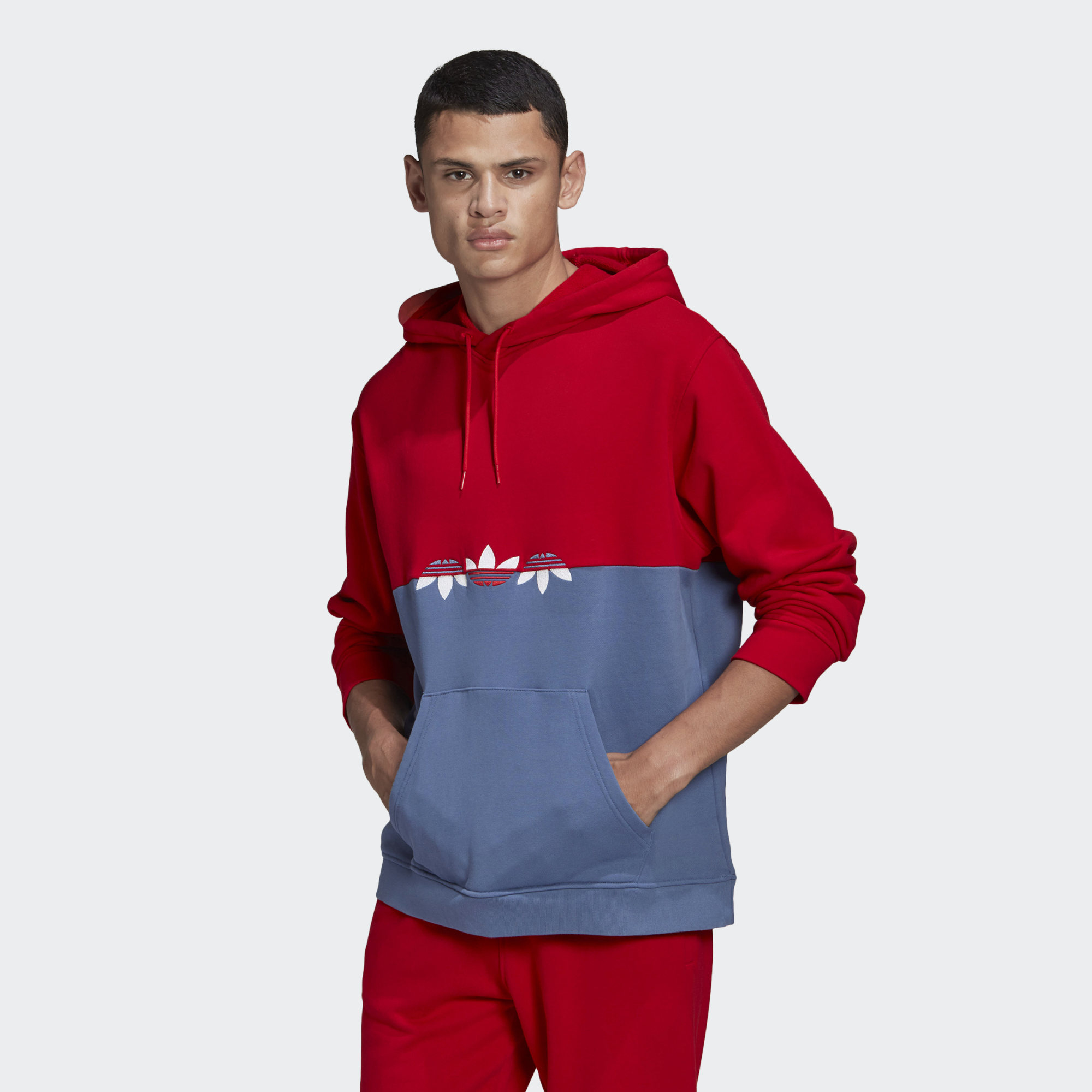 

Худи мужское Adidas GN3443 красное XL, GN3443