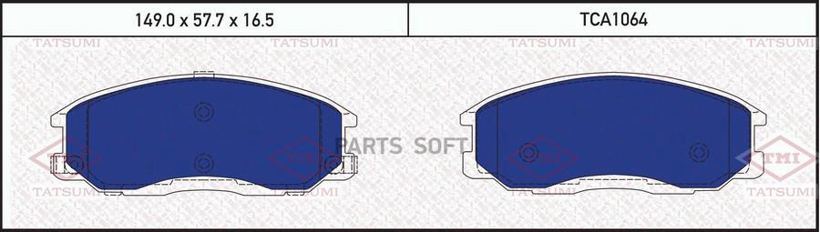 

Тормозные колодки Tatsumi TCA1064