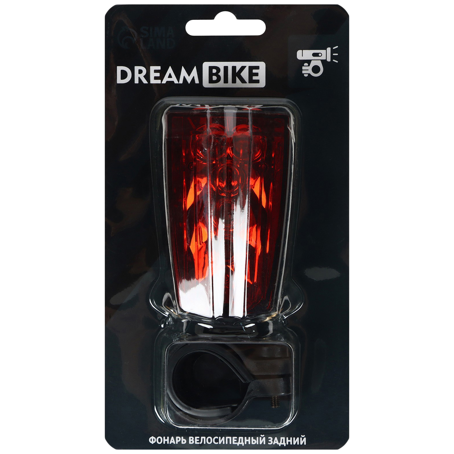 Велосипедный фонарь задний Dream Bike JY-2L-A черный