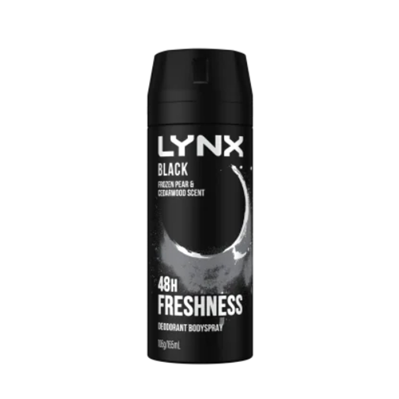 Deo-спрей Lynx Black, 48 часов 150 мл