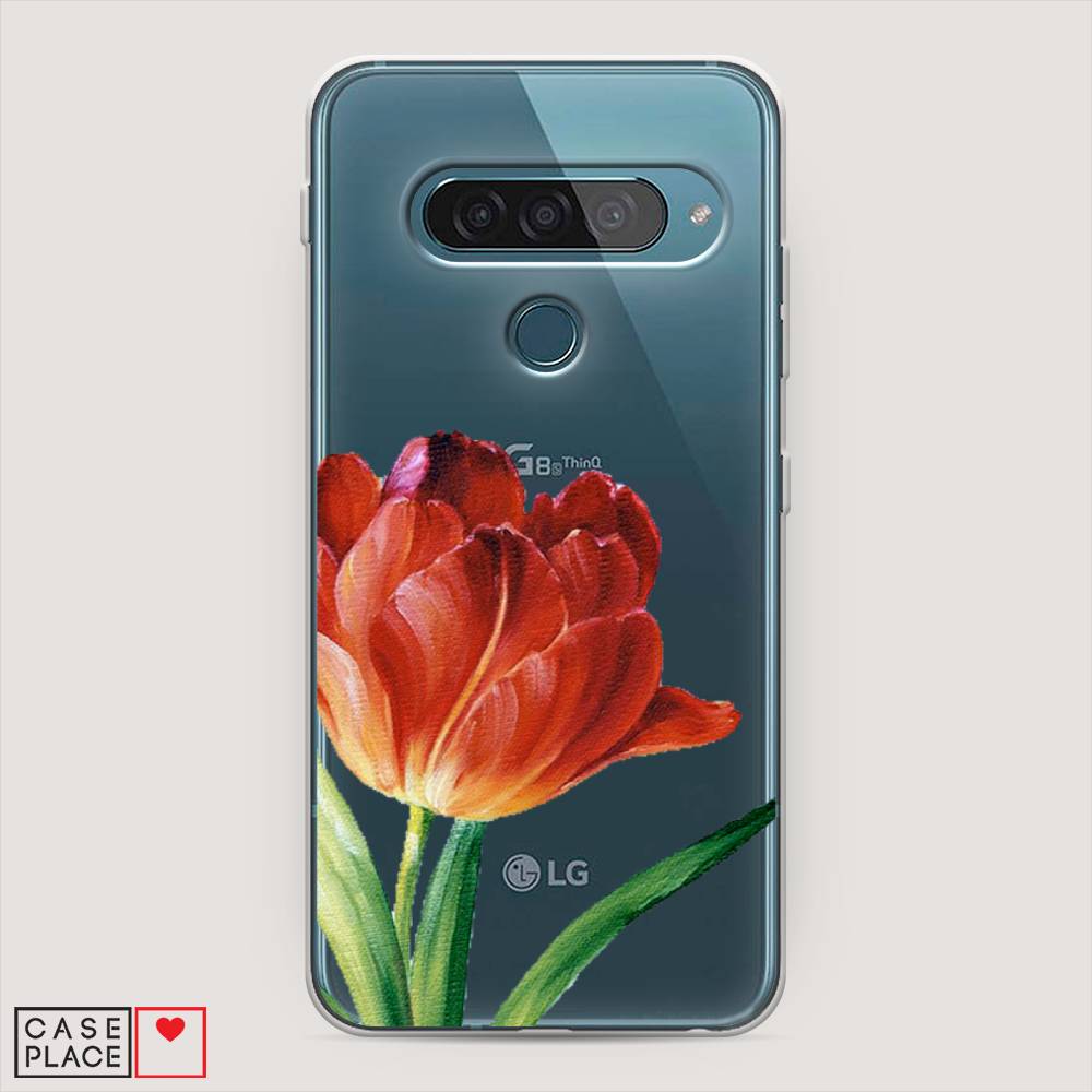 

Чехол Awog "Красный тюльпан" для LG G8s ThinQ, 84050-8