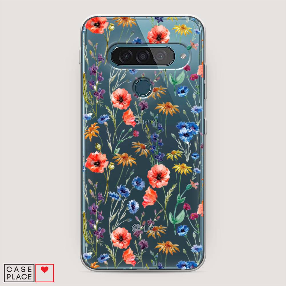 

Чехол Awog "Маки и васильки фон" для LG G8s ThinQ, 84050-8