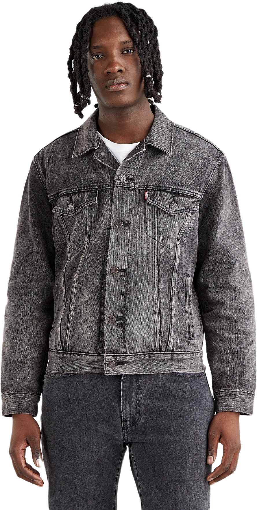 

Джинсовая куртка мужская Levi's 72334-0601 серая 2XL, 72334-0601