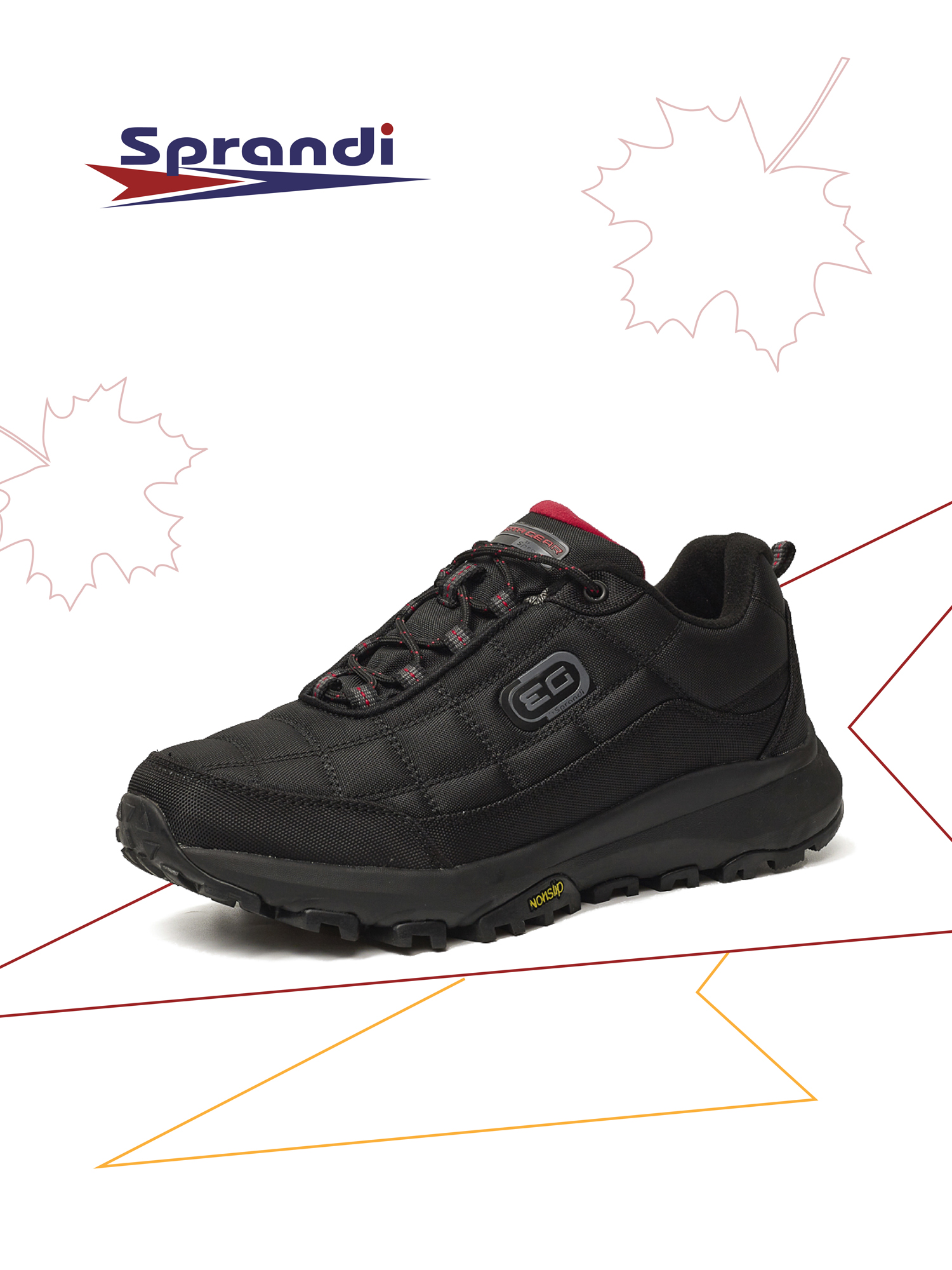 

Кроссовки мужские Sprandi P56 черные 41 EU, Черный, P56