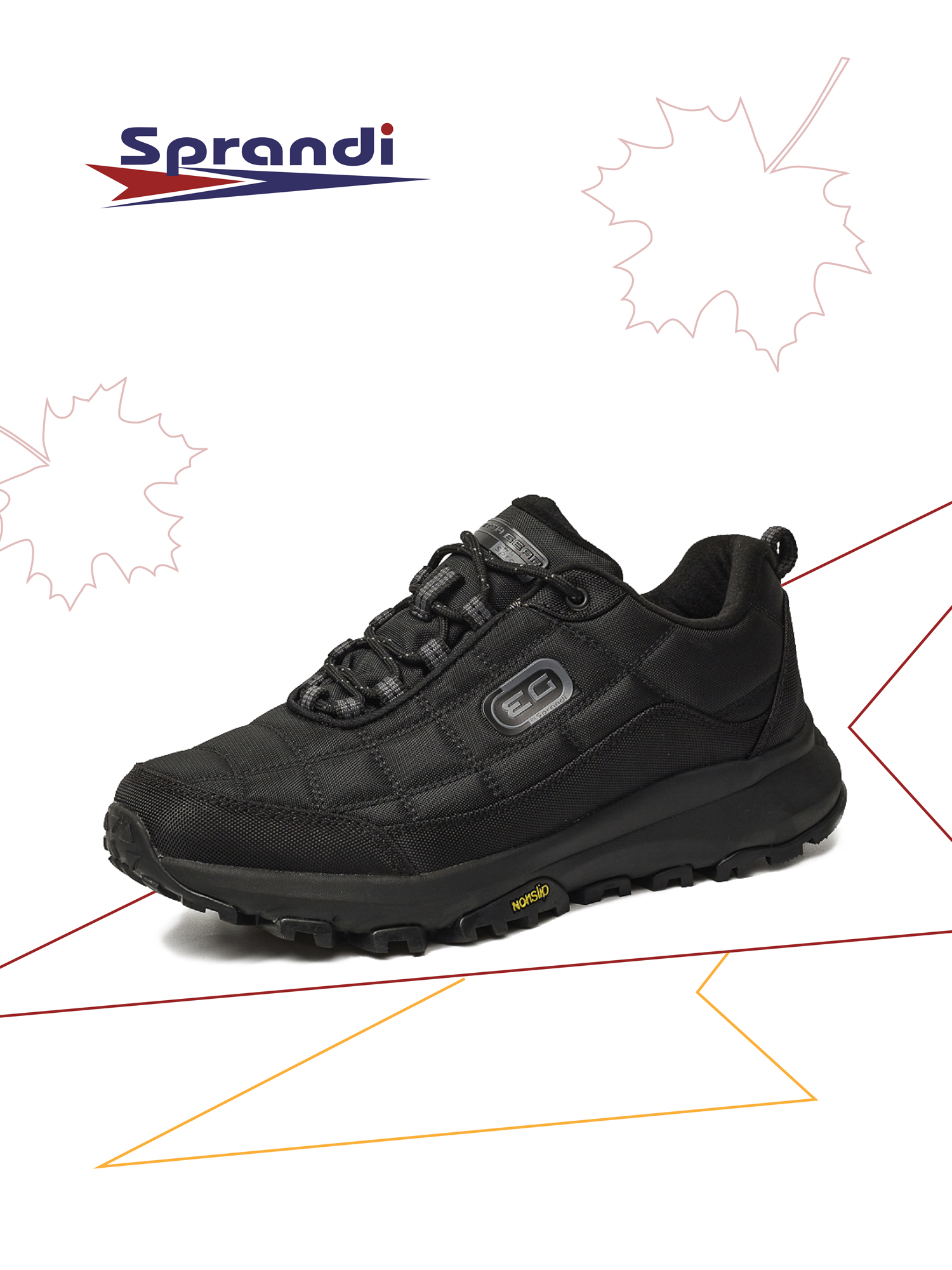 

Кроссовки мужские Sprandi P56 черные 43 EU, Черный, P56