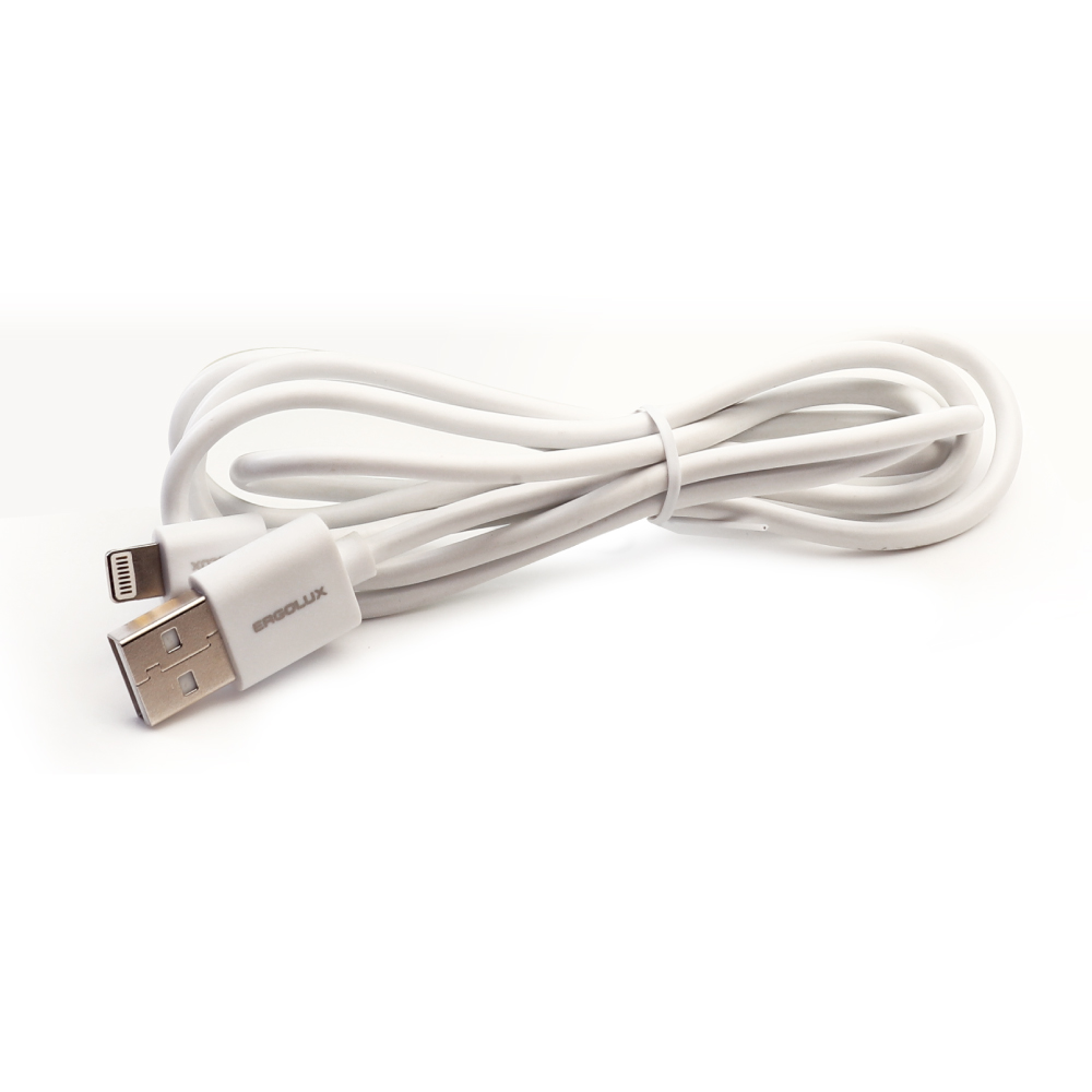 Кабель Ergolux ELX-CDC03-C01 USB - Lightning 1,2 м, белый