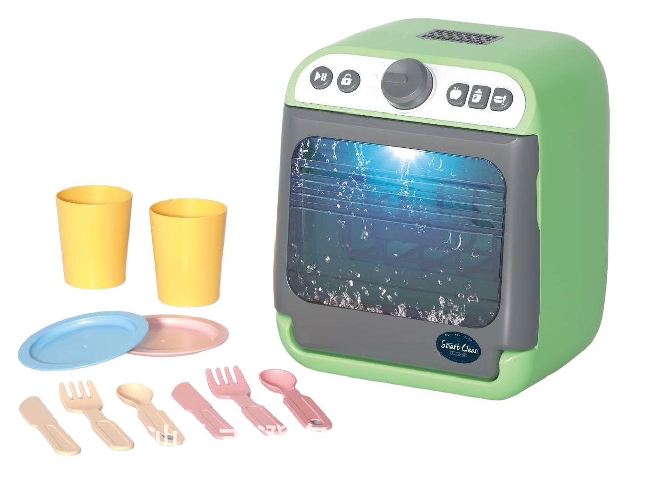 Детская посудомоечная машина MSN Toys LD886, зеленый посудомоечная машина garlyn gdw 1045