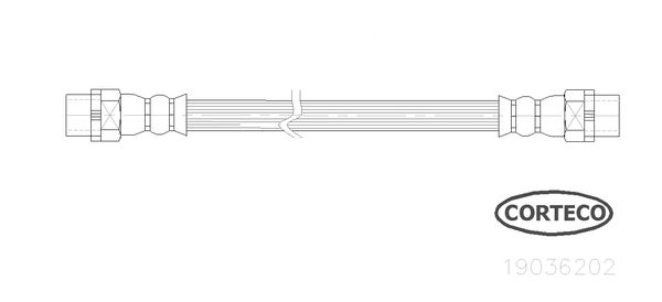 

Шланг Торм. Rе Bmw 1(Е81), 3(Е90), Х1(Е84) CORTECO 19036202