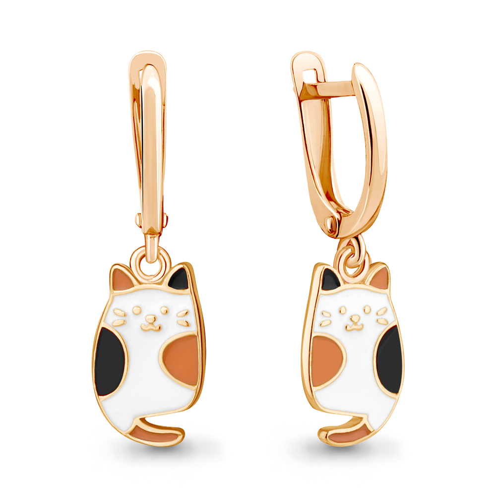 

Серьги из серебра с эмалью Aquamarine 34267_925_з, 34267_925_з