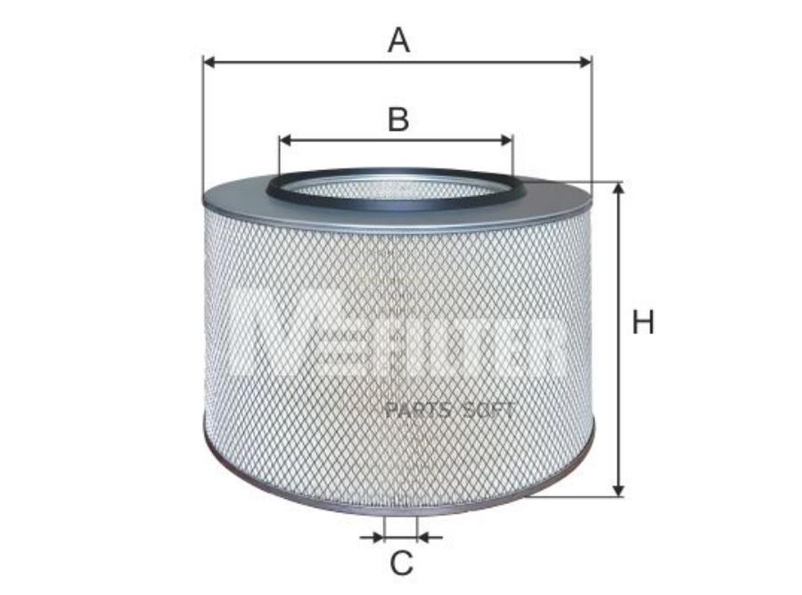 

Фильтр Воздушный MFILTER A808