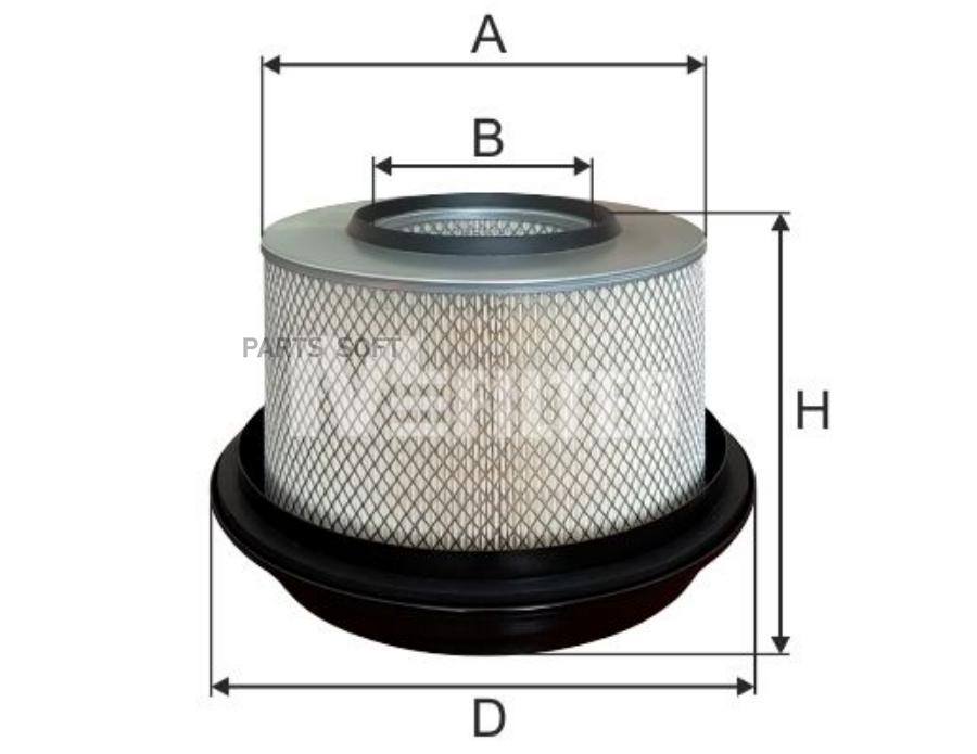 

Фильтр Воздушный MFILTER A569