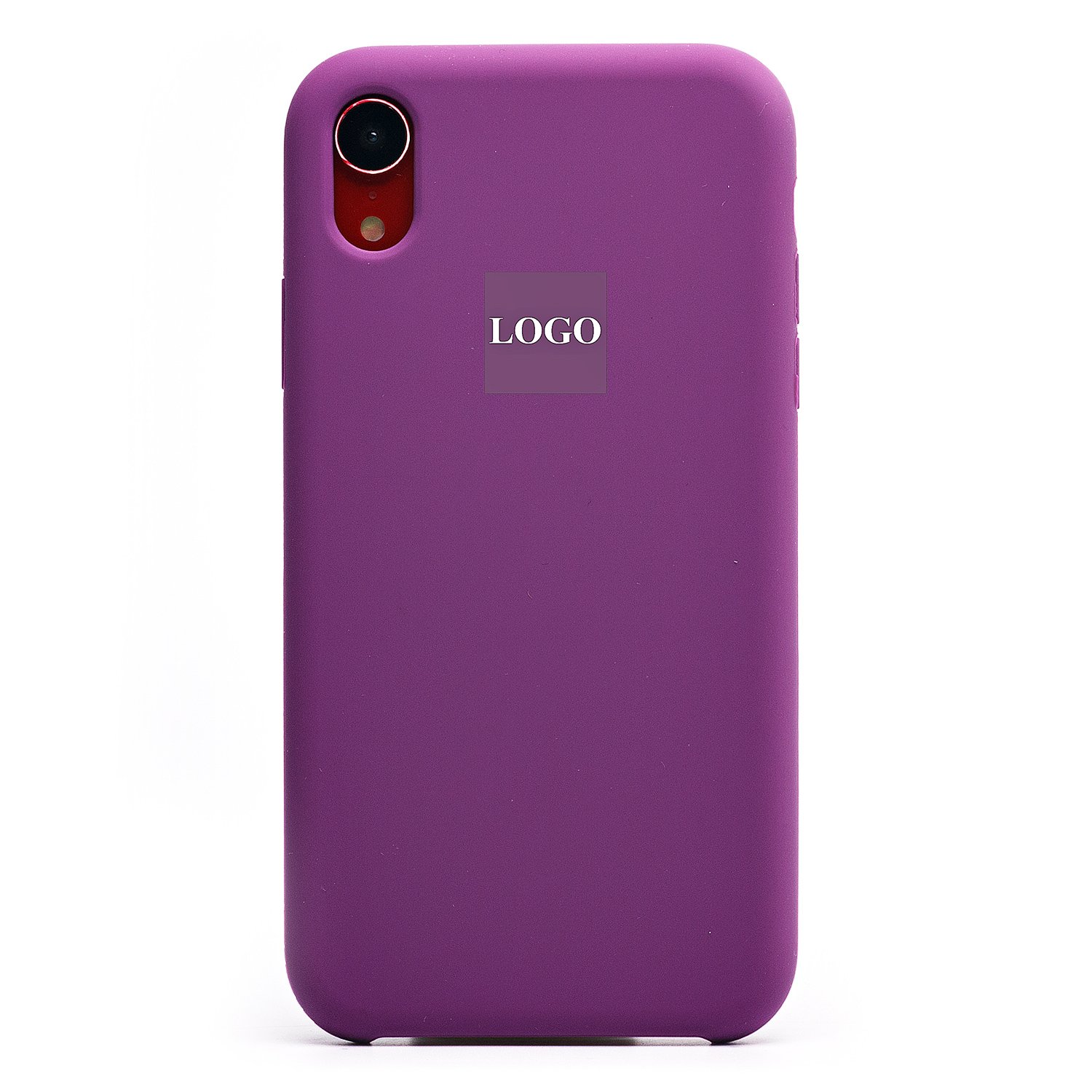 Чехол iPhone XR силиконовый Soft Touch <фиолетовый> (премиум)