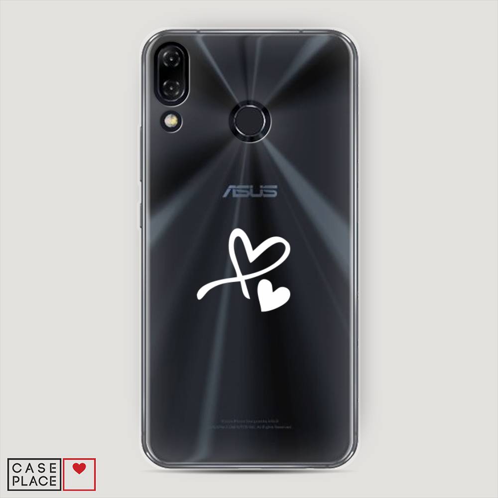 фото Чехол awog "сердечко минимализм" для asus zenfone 5z zs620kl