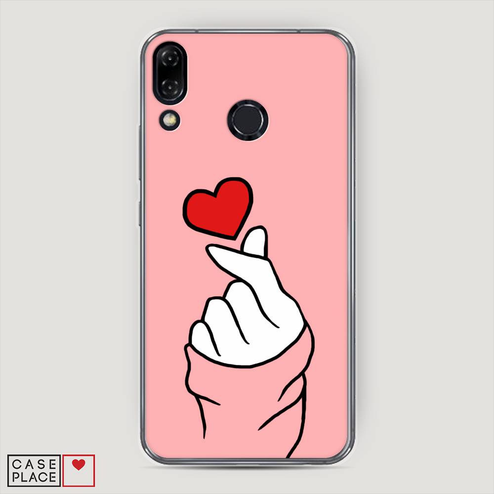

Чехол Awog на Asus Zenfone 5Z ZS620KL "Милое сердечко", Белый;красный;черный, 43450-7