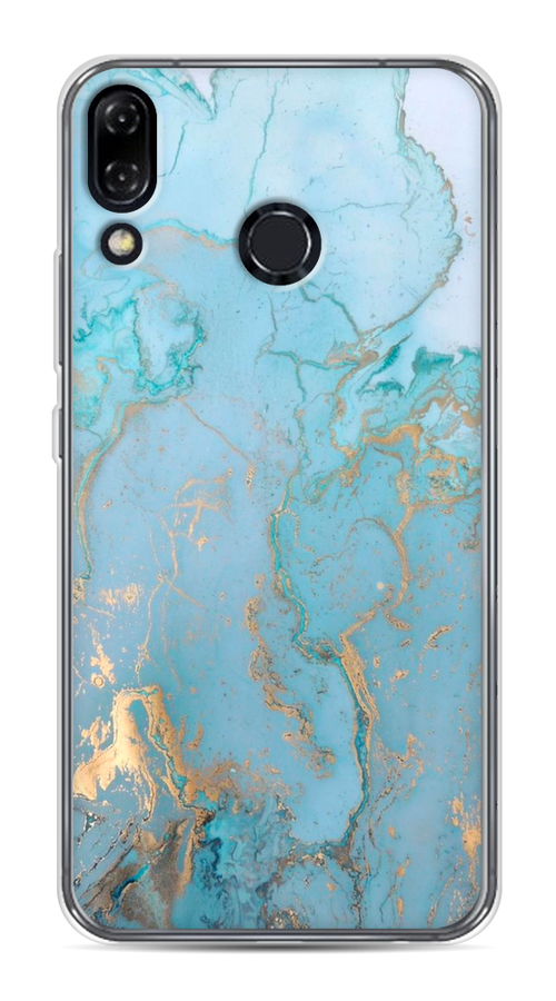 

Чехол Awog на Asus Zenfone 5Z ZS620KL "Голубой мрамор рисунок", 43450-3